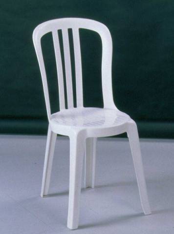 Chaise PVC blanche