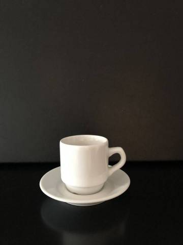 Tasse  caf + sous tasse